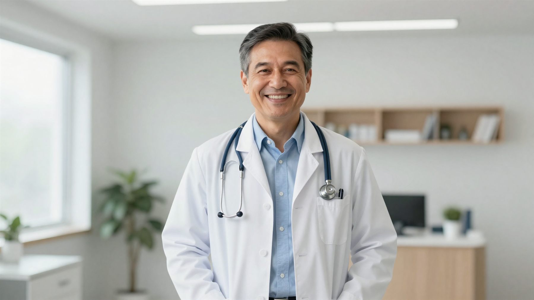 Dr. Martín Vega en su consultorio